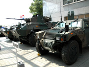 自衛隊車両展示